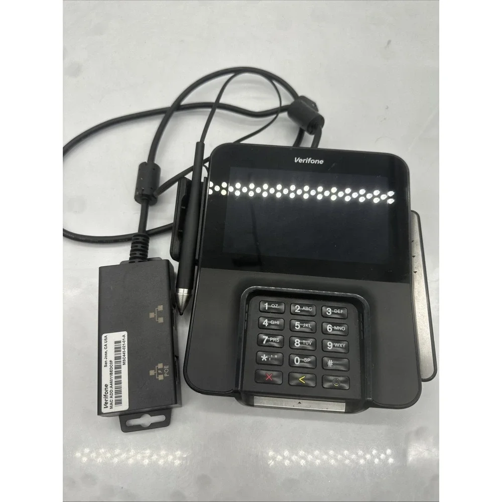 Verifone M400 WiFi/BT Credit Card Terminal Payment Reader w/ PoE Adapter